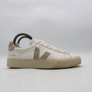 VEJA Campo Low Top Sneaker Shoes Women's US Size 7 Leather Round Toe White